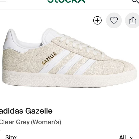 adidas Shoes - Adidas Gazelle Clear Grey Crackle Cloud Off White Shoes Sneakers womens 6.5